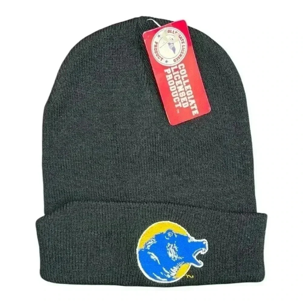 NCAA UCLA Black Bruins Cuff Beanie. One size. NWT